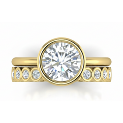 High-End Diamond Proposal Ring 3.25 ct – 14K Yellow Gold by