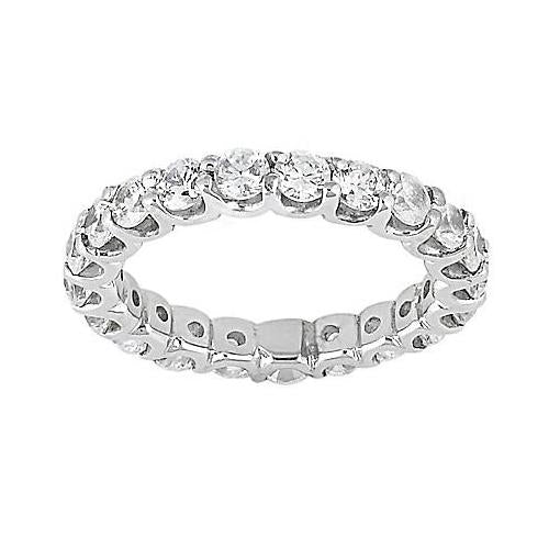 3.50 Carat Real Natural Earth Mined Diamonds Engagement Band Jewellery Gold