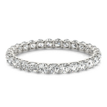 Brilliant Diamond Eternity Band 3.60 ct 14K White Gold – side view