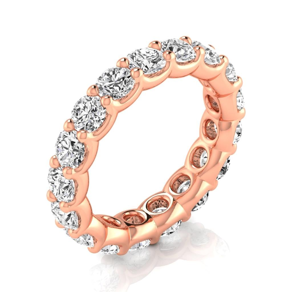 Dazzling Eternity Band 3.60 ct – side view