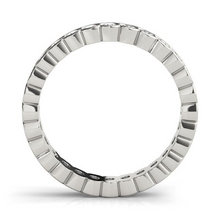 Fine Diamond Eternity Band 3.6 ct 14K White Gold – front view