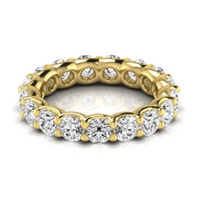 Fine Diamond Eternity Band 3.6 ct 14K Yellow Gold – front view
