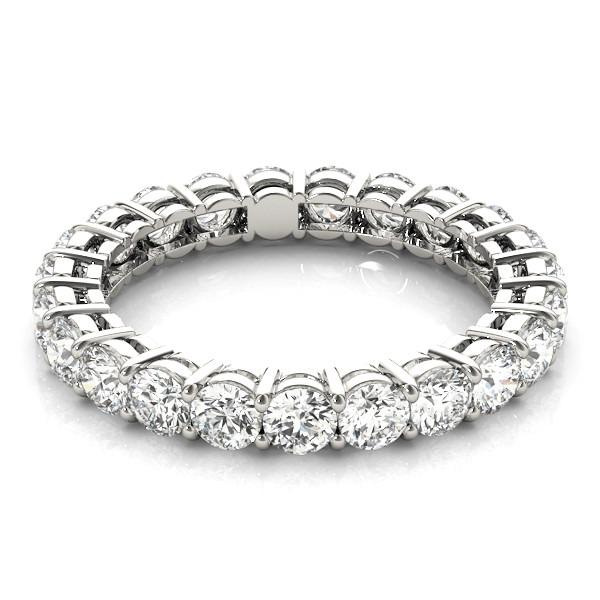 Handcrafted Eternity Band 3.80 ct – side view