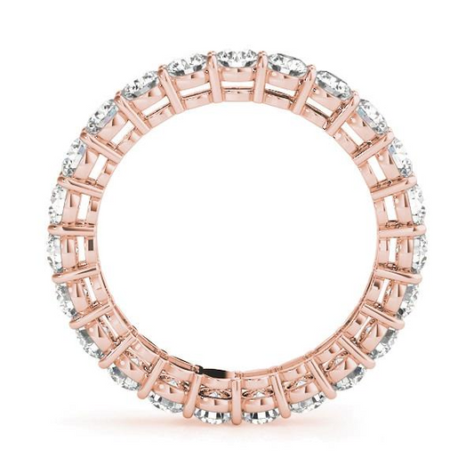 Eternity Band 14K Rose Gold with Diamond – front view