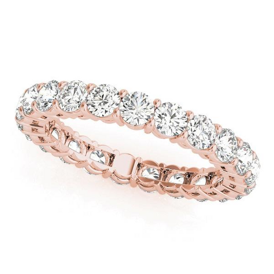 Round Cut Diamond ring in 14K Rose Gold – main view