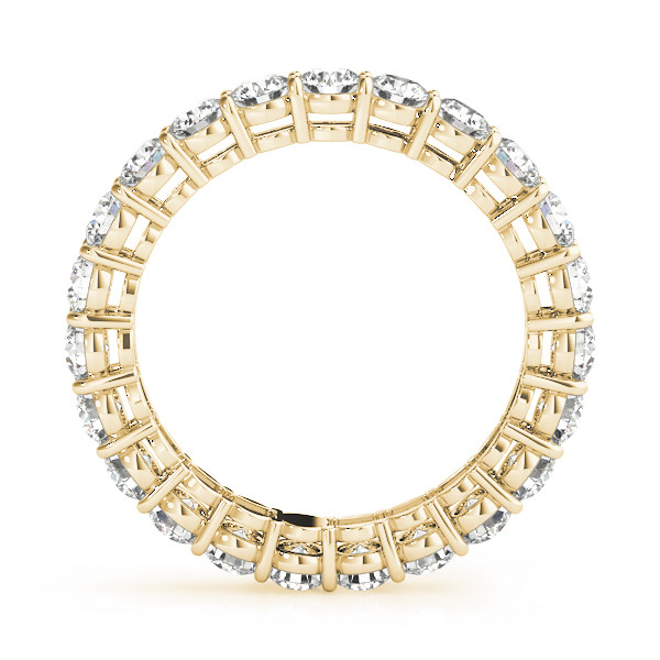 Round Brilliant Fine Diamond ring in 14K Yellow Gold – front view