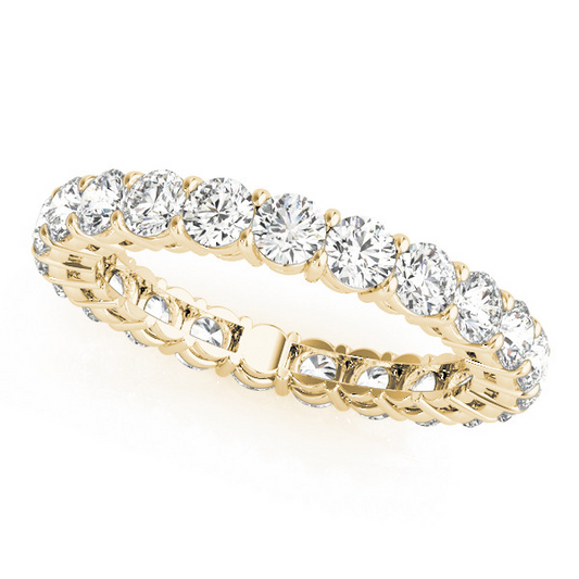 Round Brilliant Fine Diamond ring in 14K Yellow Gold – main view
