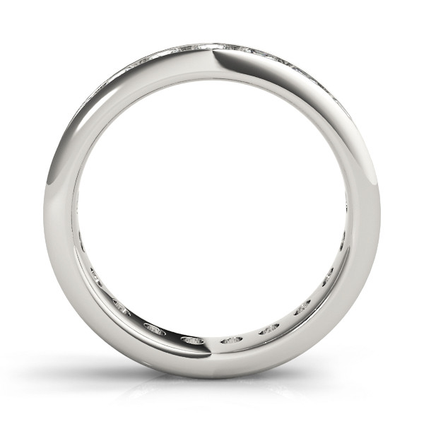 Round Brilliant Brilliant Diamond ring in 14 Karat White Gold – front view