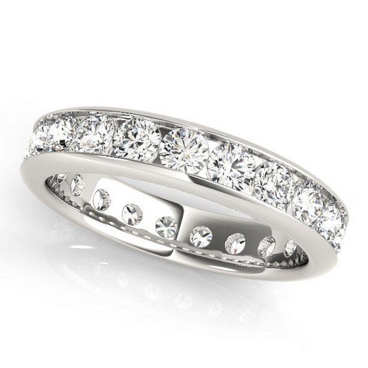Brilliant Diamond Eternity Band 3.8 ct 14 Karat White Gold – main view