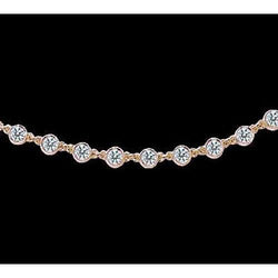 30 Carat Yards Genuine Diamond Necklace Pendant Yellow Gold Diamond