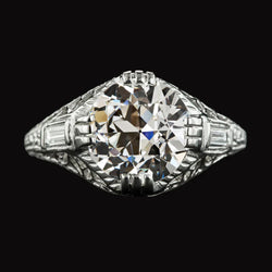 30K Vintage Style Natural Engagement Ring