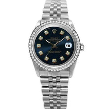 Rolex Datejust Perpetual Ss Jubilee Natural Earth Mined Diamond Dial Bezel Watch QUICK SET