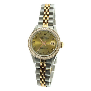 Ladies Arabic Dial Ss & Yellow Gold Rolex Datejust Watch