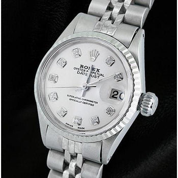 Rolex Dj Watch White Diamond Dial Jubilee Stainless Steel Watch