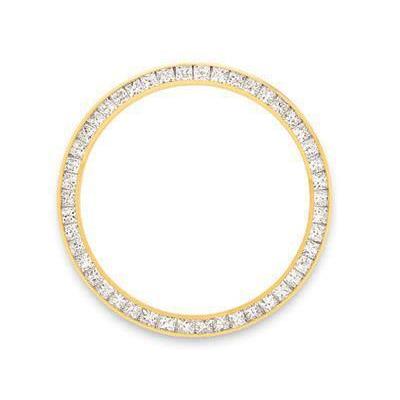 36 Mm 4 Carats Real Custom Diamond Bezel All Watch Models To Fit Rolex Datejust Or Date