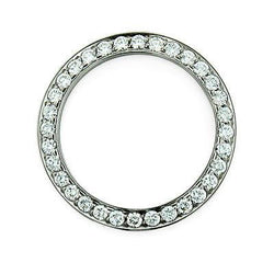 36 Mm Channel Set Custom Genuine Diamond Bezel To Fit Rolex Men's Watch 3.50 Ct.
