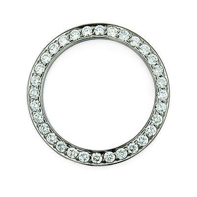 36 Mm Channel Set Custom Genuine Diamond Bezel To Fit Rolex Men's Watch 3.50 Ct.