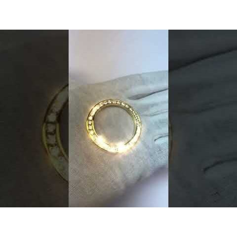 36 Mm Real Custom Diamond Bezel To Fit Rolex Datejust Or President Watch 4.50 Ct.