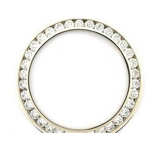 36 Mm Real Custom Diamond Bezel To Fit Rolex Datejust Or President Watch 4.50 Ct.