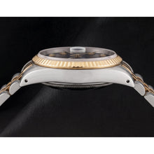 Rolex Datejust 16233 36mm Black Diamond Dial Two Tone Watch