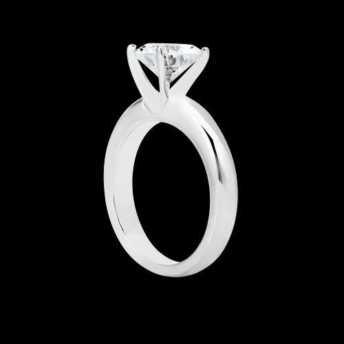1.50 Carats Natural Earth Mined Diamond Solitaire Wedding Ring Solid White Gold 14K