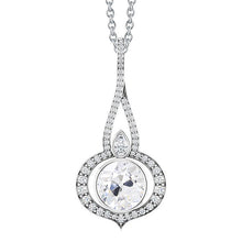 Antique Cushion Fine Diamond ring in 14 Karat White Gold – main view