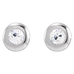 Luxurious Fine Diamond Stud Earrings 1.50 ct – 14 Karat White