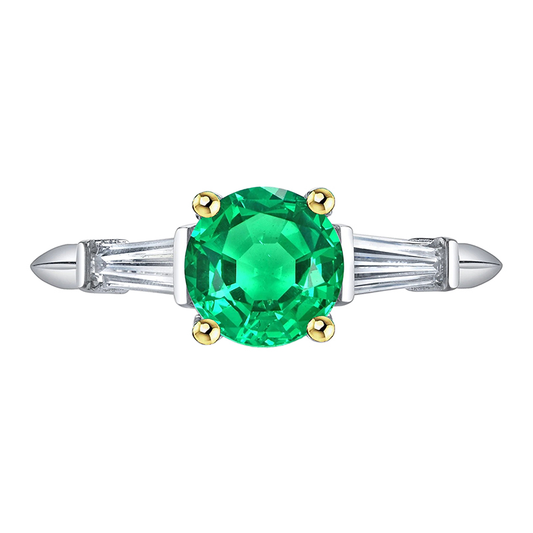 Authentic Colombian Emerald Precious Stone Ring – main view