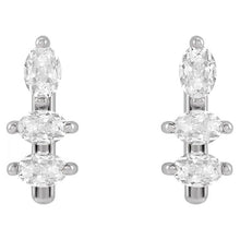 Genuine Diamond Drop Earrings 1.50 ct 14 Karat White Gold – main view