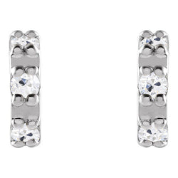 High-End Antique Cushion Fine Diamond Drop Earrings – 1 ct 14K