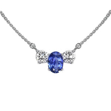 Genuine Cornflower Blue Sapphire Precious Stone Pendant – main view