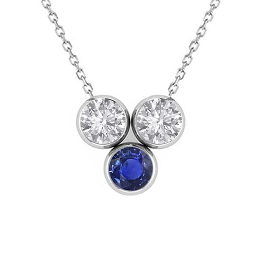 Exquisite Stone Pendant Necklace 3 ct – main view