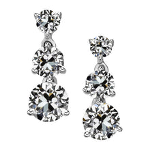 Fine Diamond Antique Cushion Stud Earrings in 14K White Gold – main view