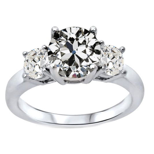 3-Stone Ring 14K White Gold with Diamond – main view