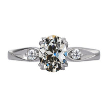 Three Stone Ring 14K White Gold with Brilliant Diamond – main view