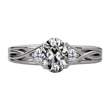 Luxury Brilliant Diamond Three Stone Ring 3 ct – main view
