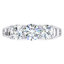 3 Stone Diamond Ring Real