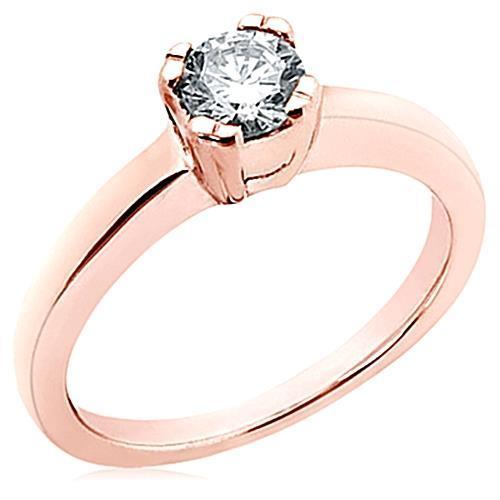 3.01 Ct. Round Real Natural Earth Mined Diamond Solitaire Engagement Ring