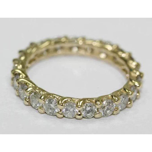 3.15 Carats Genuine Diamond Eternity Wedding Band Jewelry