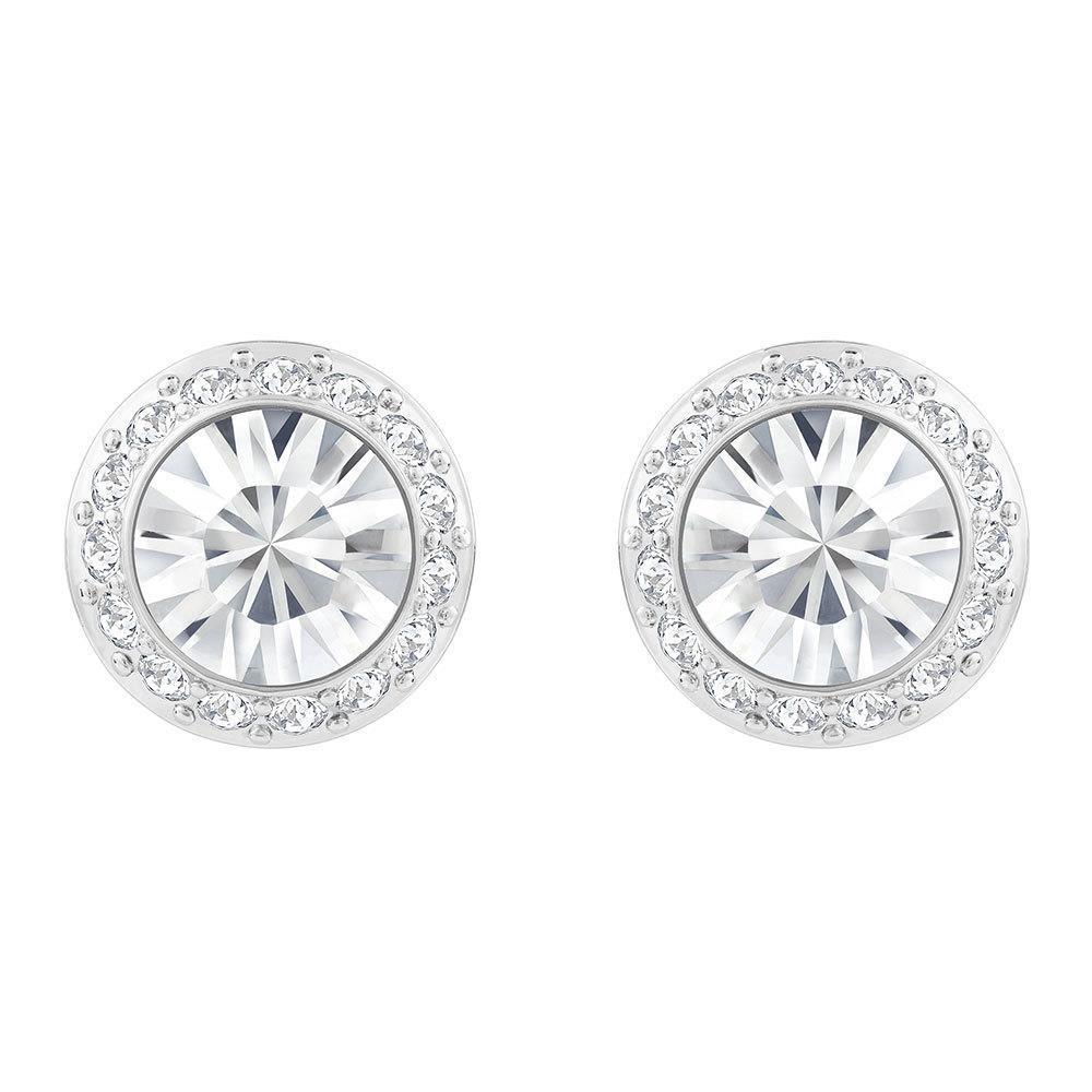 3.3 Carats Sparkling Real Round Cut Diamonds Halo Stud Earring White Gold 14K