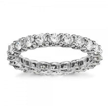 3.30 Carats Natural Diamonds Eternity Wedding Band White Gold 14K