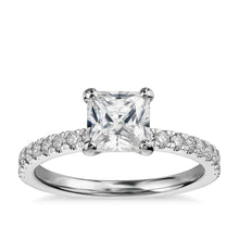 3.30 Carats Princess And Round Real Diamonds Ladies Ring