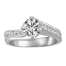 3.30 Carats Round Cut Real Diamonds Solitaire Ring With Accents New
