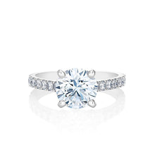 3.40 Ct Round Cut Real Diamonds Engagement Ring White Gold New