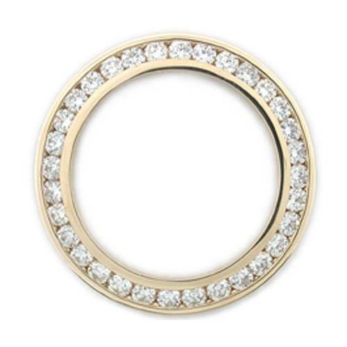 3.5 Ct. Round Real Custom Diamond Bezel To Fit Rolex Date All Watch Models 34 Mm