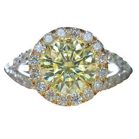 3.50 Carat Halo Real Diamond Royal Engagement Ring New
