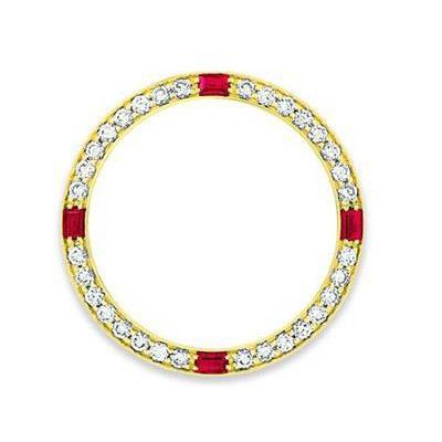 3.50 Carats Bezel 31 Mm Custom Genuine Diamond  To Fit Rolex Datejust Or All Watch Model