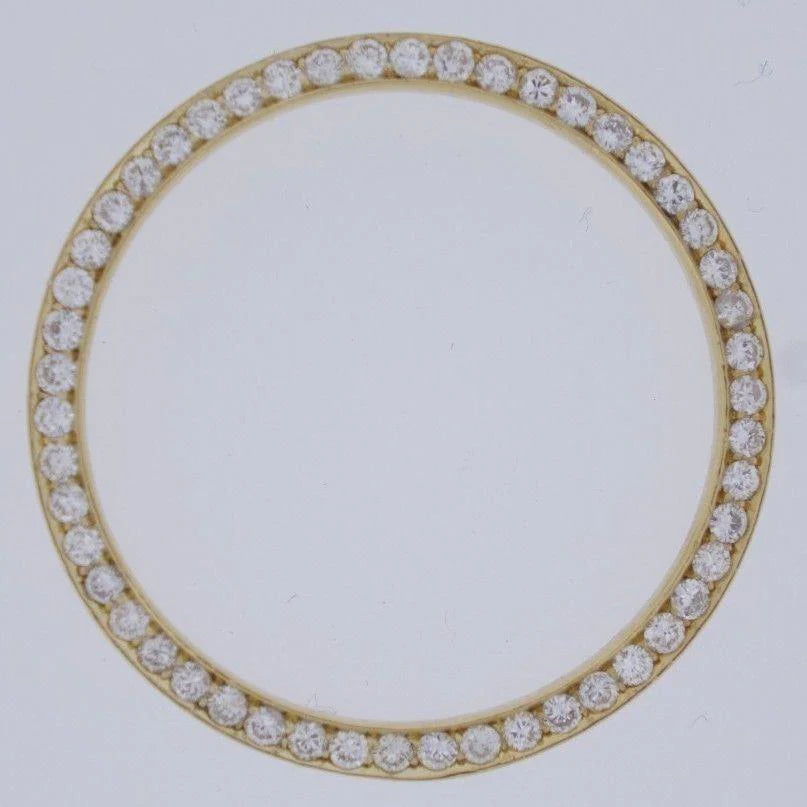 3.50 Carats Round Custom Real Diamond Bezel To Fit Rolex Date 34 Mm All Watch Models