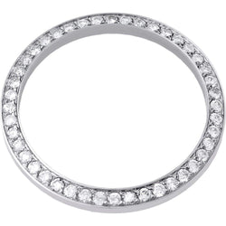 3.50 Ct Custom Natural Earth Mined Diamond Bezel To Fit Rolex Datejust Or President Watch