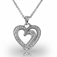 3.50 Ct Round Cut Real Diamonds Heart Shaped Pendant Necklace White Gold